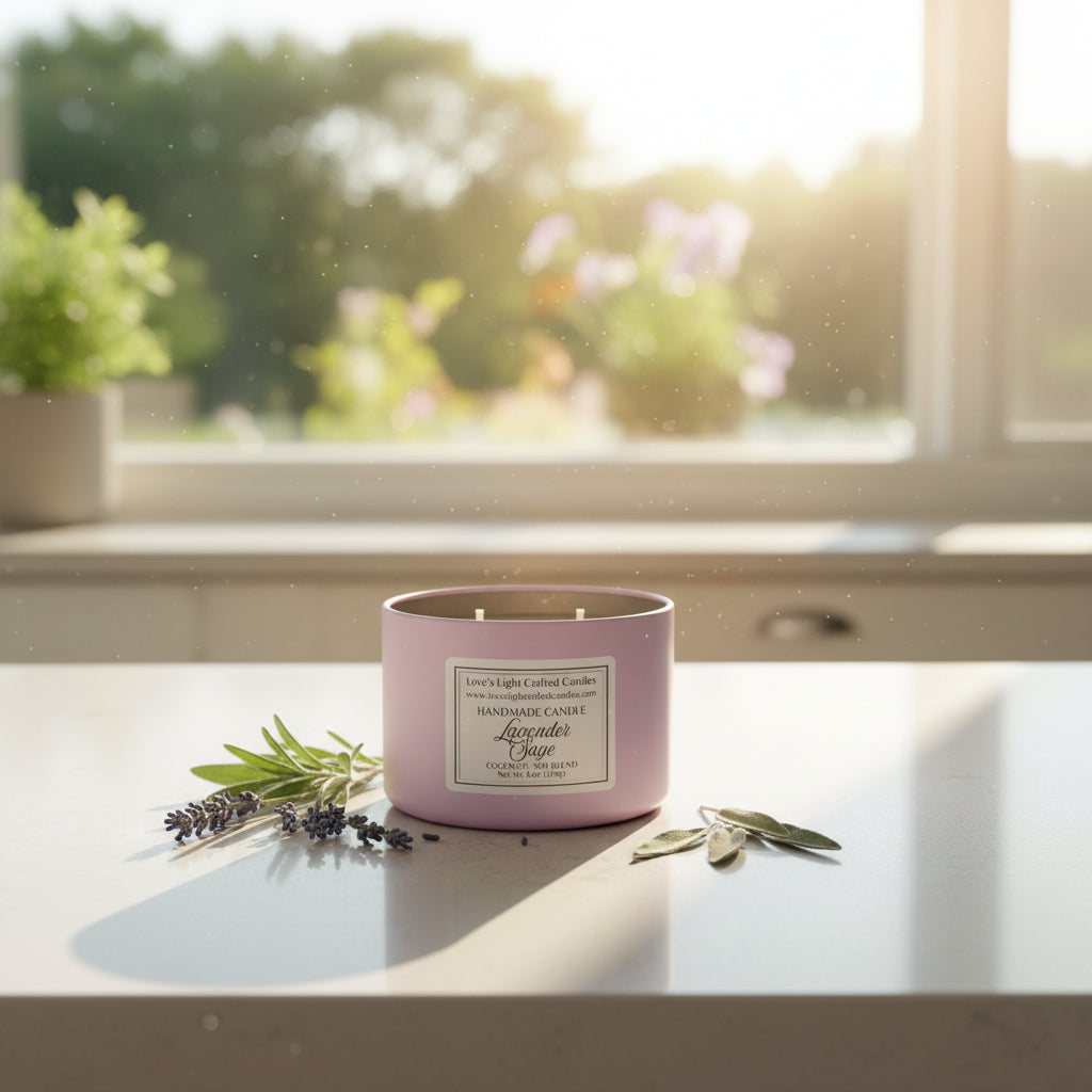 Lavender Sage - 6 oz Tin Candle